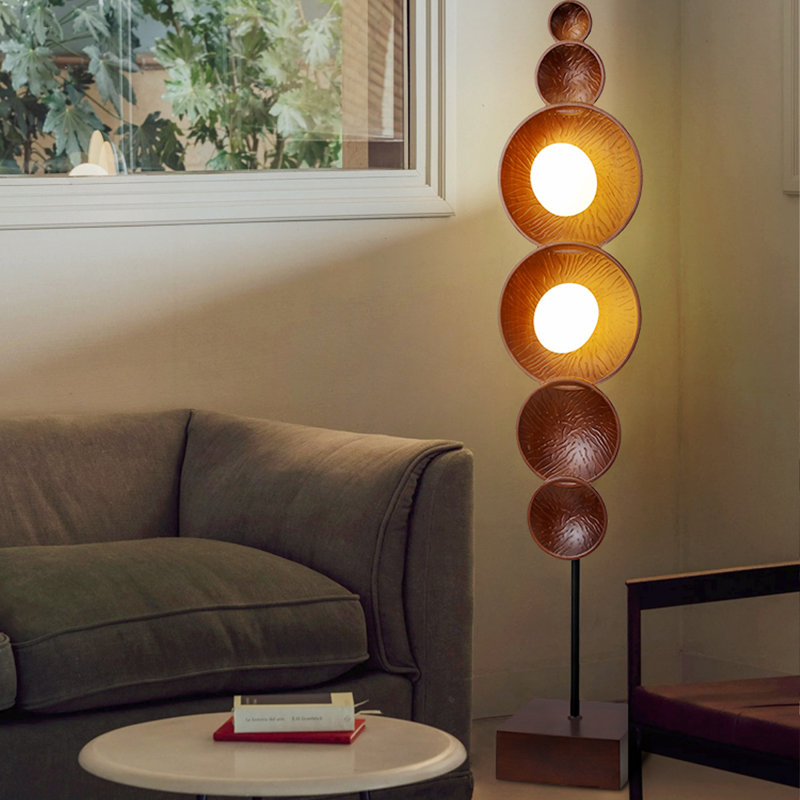 Lampe décorative en bois massif