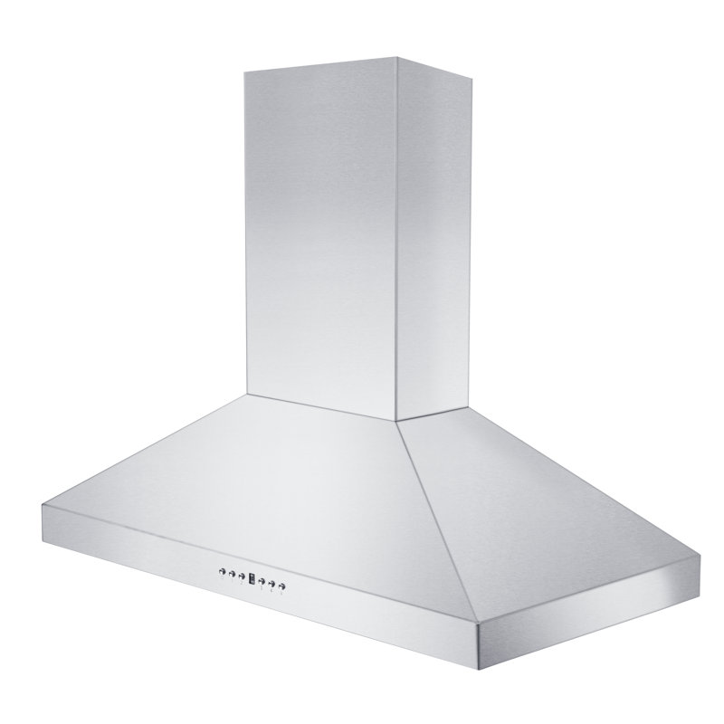 48" KL3 400 CFM Convertible Island Range Hood in Brushed Stainless Steel