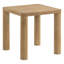 Ensemble de table basse 3 pièces Bryant en chêne clair avec plateau rectangulaire et structure en bois d'hévéa