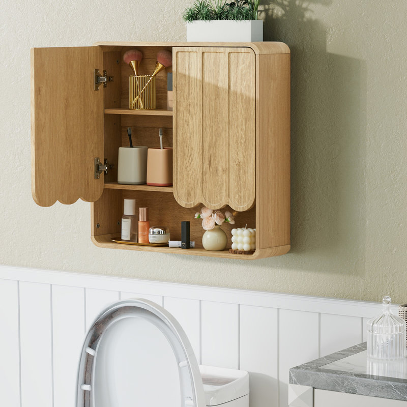 Wall Bathroom Cabinet, Natural