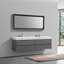 Meuble-lavabo double 79,125 "avec plateau Bliss-97765238