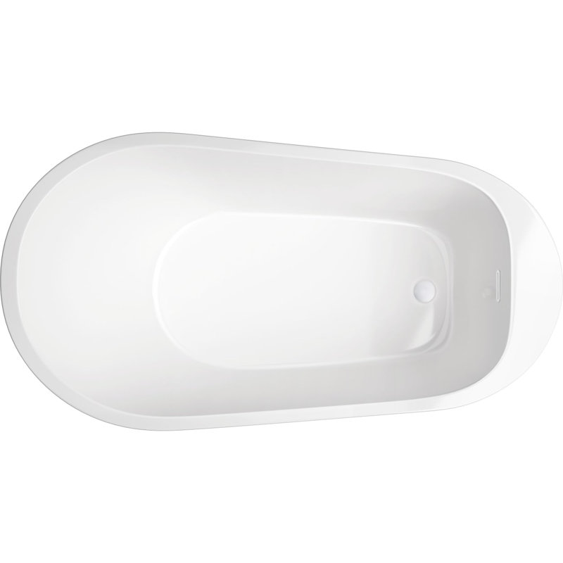 59'' x 32'' Freestanding Soaking Acrylic Bathtub