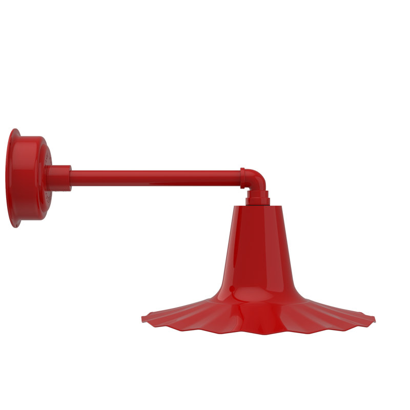 Iris LED Wall Light, 7.5" H x 16" W x 16" D, Red