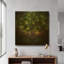  «The Garden» par Mario Sanchez Nevado, art mural en métal doré, 24 po x 24 po-1287597802