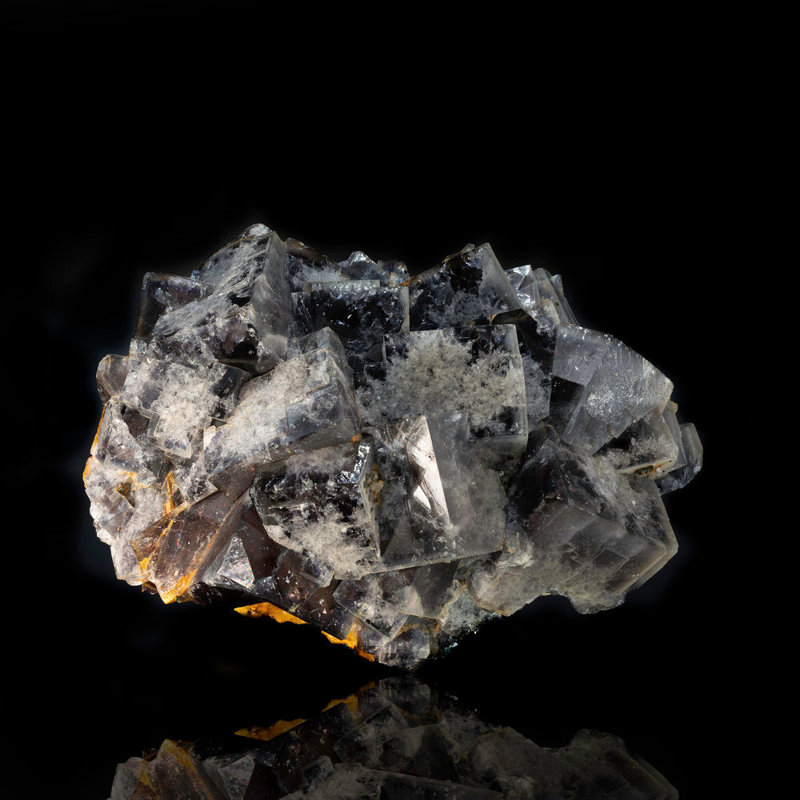 Fluorite bleue et jaune de la mine Beihilfe, Allemagne