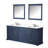 Dukes 80"  Double Vanity, Square Sinks And 30" Mirrors W/ Faucets-731381989-787786597