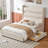 Upholstered Platform Storage Bed with a High Backrest and Two Large Solid Wood Drawers-1413363650-1413444787