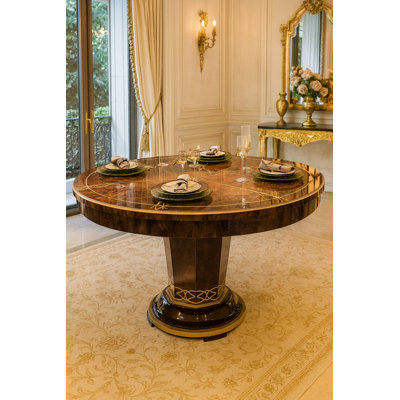 Messina Round Solid Wood Dining Table