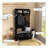 3-In-1 Hall Tree, Entryway Bench With Coat Rack, Mudroom Bench With Shoe Rack, 2 Storage Drawers, 4 Hooks And Padded Seat Cushions For Hallway, Black-2056312028