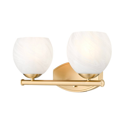 Novalie 16 inch Modern Gold 2 Light Vanity