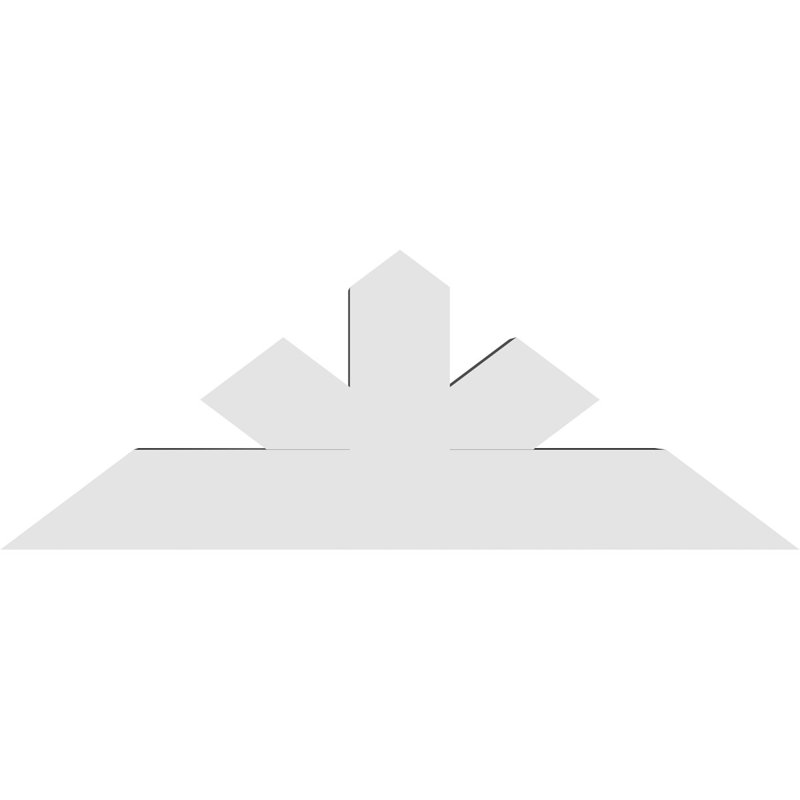 Support à pignon Saratoga, H 18 po x l 48 po (pas: 9/12), P 6 po x F 6 po, PVC