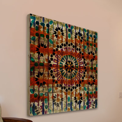 «Enchanted» par Parvez Taj, reproduction d'art sur bois de pin naturel