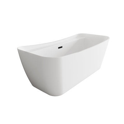 Dezra 59'' x 30.7'' Soaking Bathtub
