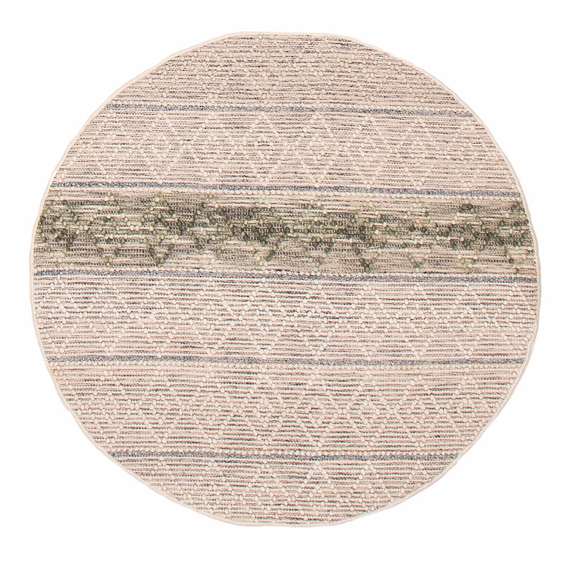 Tapis rond en laine 4 pi 10 po Korday