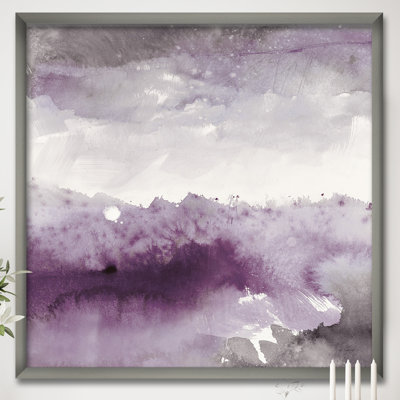 " Midnight At The Lake II Amethyst And Gray "