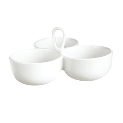 Appetizer 3 Compartments White Home