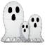 Décoration d'Halloween trio de fantômes 36 po The Holiday Aisle®