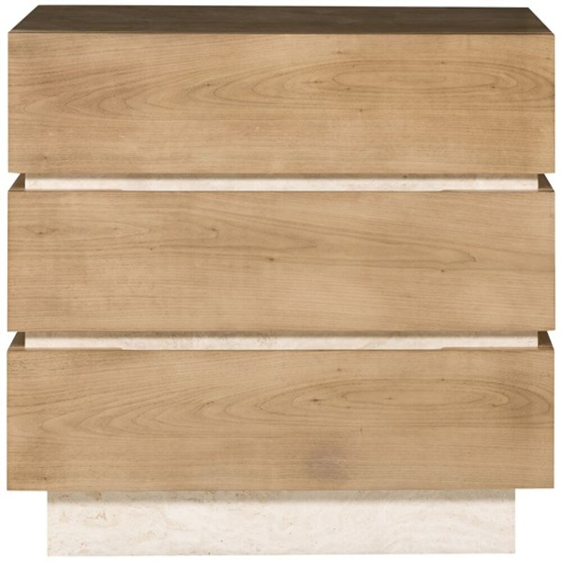 Edge 3 - Drawer Solid Wood Nightstand