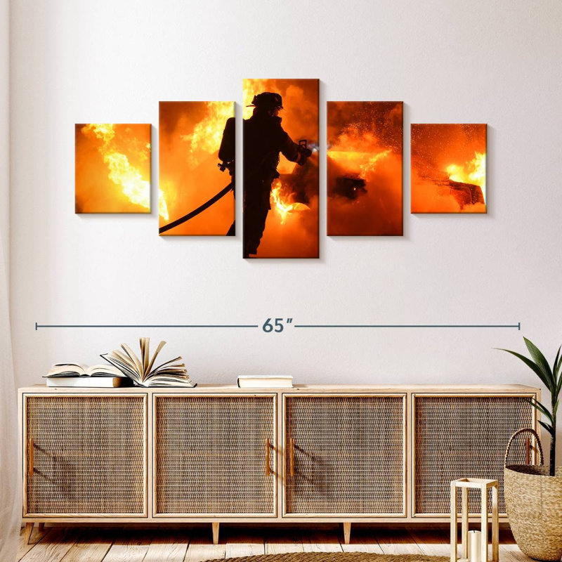 Fireman, 24" H x 55" W