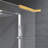 Left Side  Gold Glass Door L-Shape Stabilizing Bracket