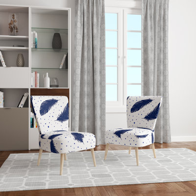 Chaise d'appoint décorative en velours Ayvar