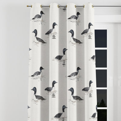 Rideaux à imprimé animal pour chambre à coucher - Rideau rustique à œillets Rustic Lodge