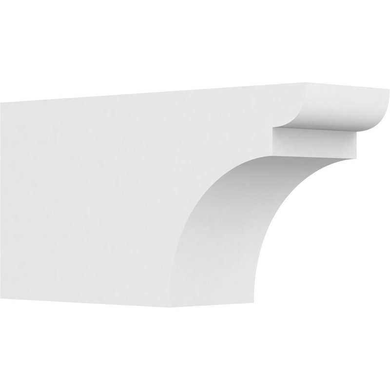 Queue de chevron standard en PVC de qualité architecturale Yorktown, H 10 po x L 6 po x P 20 po