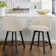 Elyana Counter Height Bar Stools Set Of 2, Swivel Bar Stool With Back, Linen Counter Stool, Metal Legs, Retro Upholstered Barstools For Kitchen Island, Home Bar, Pub
