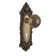 Victorian Plate with Decorative Keyhole and Egg & Dart Door Knob