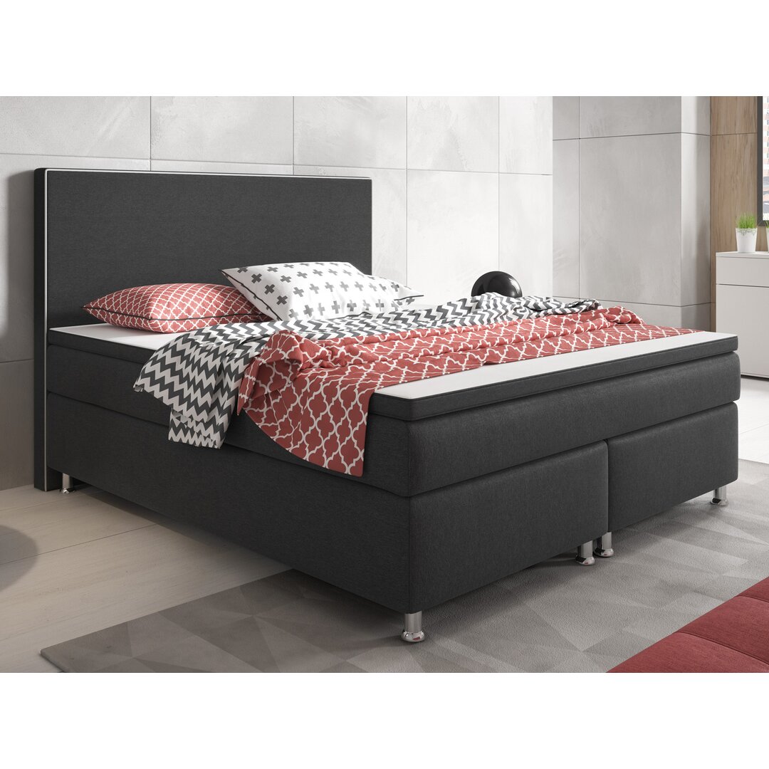 Boxspringbett Louella mit Topper