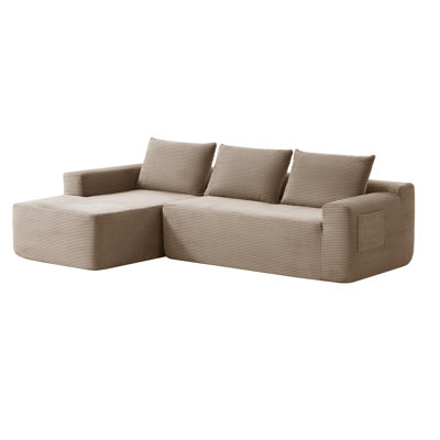 New 96.9"Cloud Sectional Couch with L-Shape Chaise,Modern Modular Sofa with Deep Seat,,Upholstered Couches for Living Room Bedroom,No Assembly Require