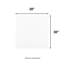 Ice White 30" x 30" Matte Porcelain Floor and Wall Tile