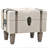 Storage Benches 3 pcs Cream Solid Wood Fir & Fabric
