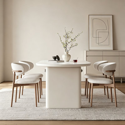 French Sintered Stone Oval Table