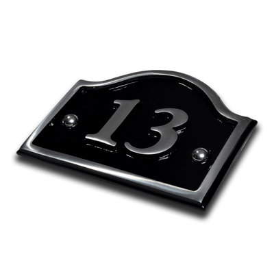 Jaclynn 11.5cm H Reflective Metal House Number