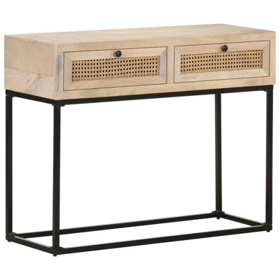 Parkside 100cm Solid Wood Top Console Table