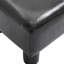 Repose-pieds rectangulaire en similicuir - noir, confortable et repose-pieds dans l'espace noir