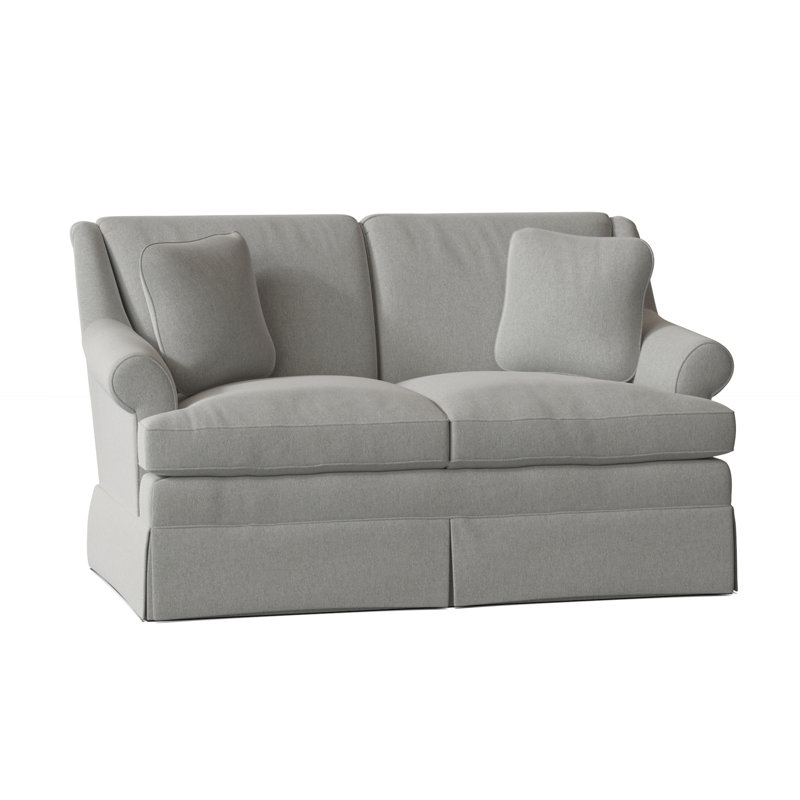 Connor Upholstered 59'' Loveseat, Popstitch 21 Dove, Yes