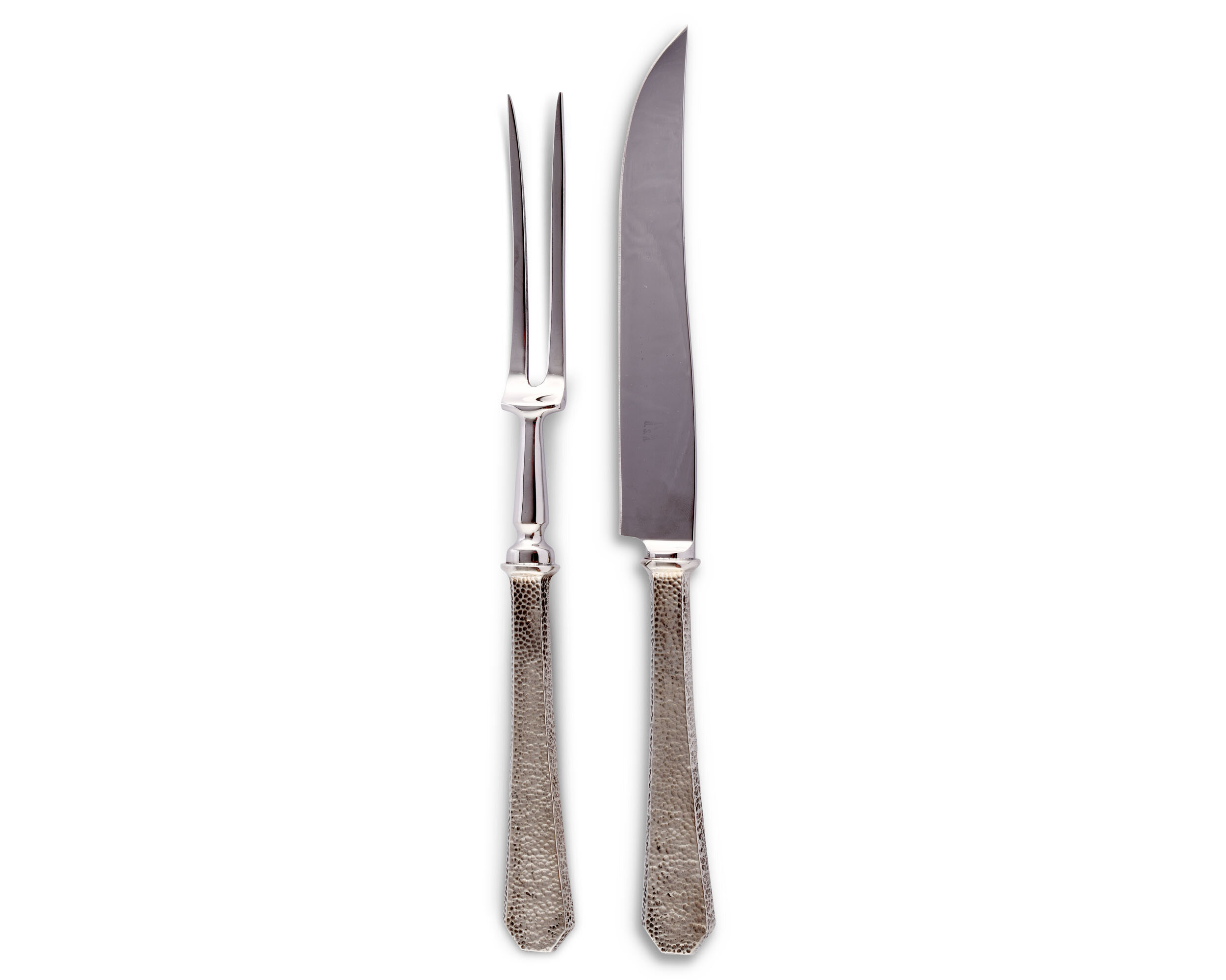 Hammered Pewter Steak Knives