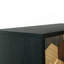 2-Doors Honeycomb Pattern Storage Cabinet With Drawer, Accent Cabinet