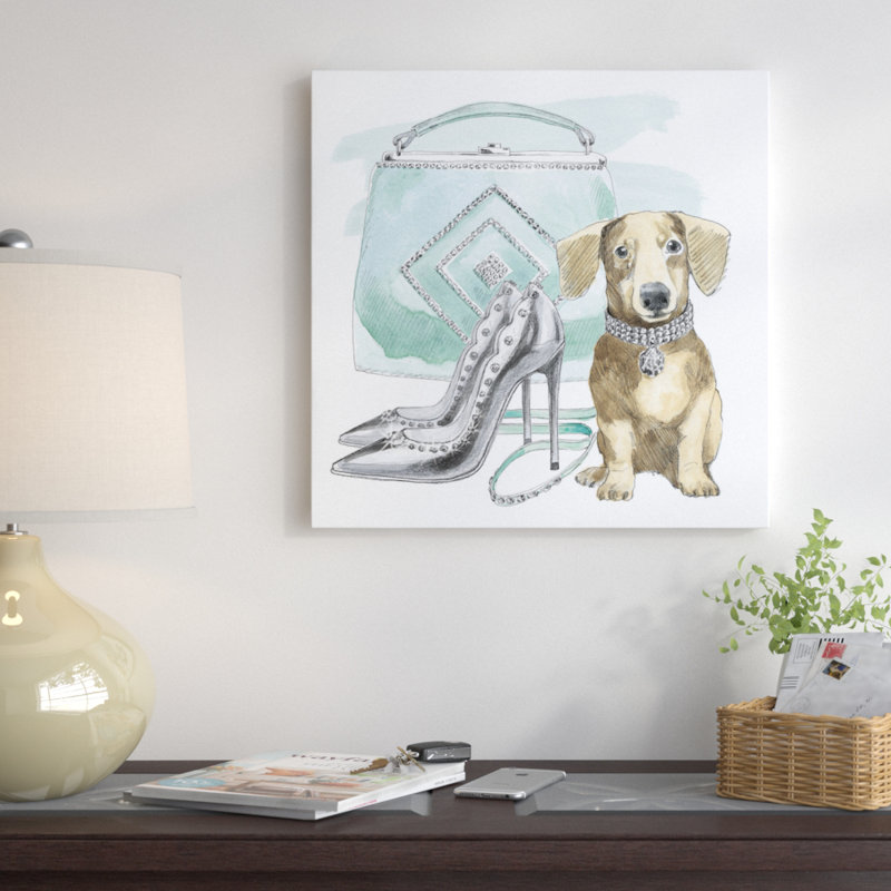 «Glamour Pups III» par Beth Grove - Reproduction de giclée sur toile tendue avec châssis, H 37 po x l 37 po x P 1,5 po