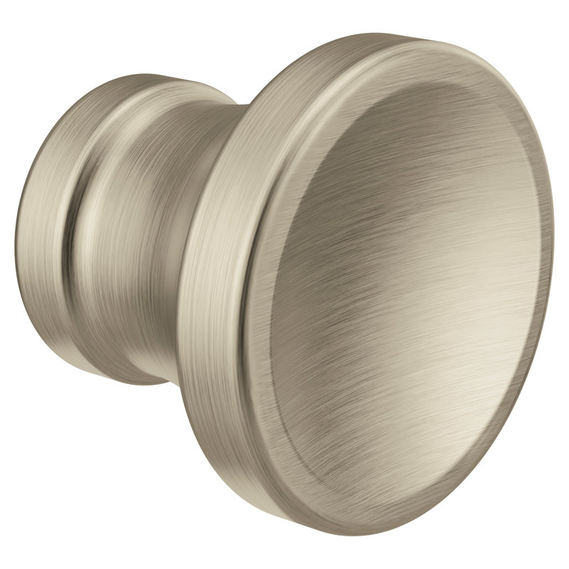 Poignée ronde Colinet de 1 po de diamètre, Nickel brossé