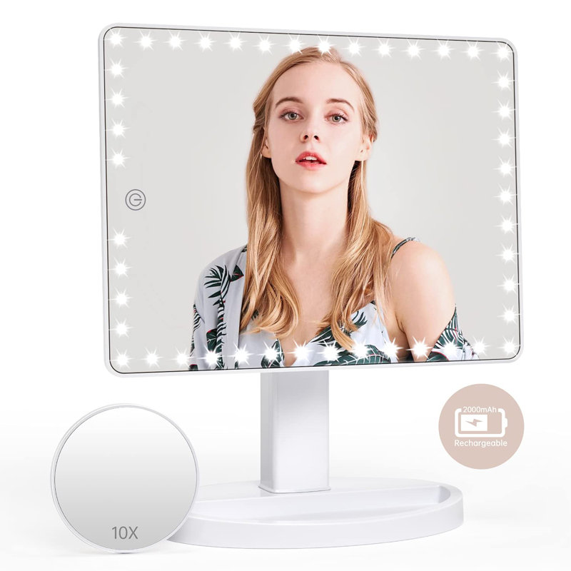 Adalberta Floor Mirror, White