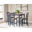 Malkin Counter Height Dining Table And 4 Barstools, Set Of 5-99374621