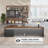 Elegant Walnut L-Shaped Desk & Versatile Bookshelf Set