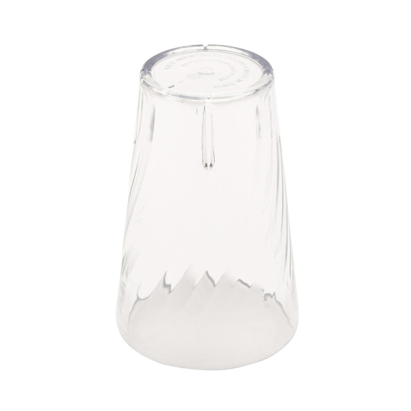 GET Gobelets en plastique incassables et sans BPA Tahiti, 24 onces, bleu (ensemble de 12), Verre à vin, Transparent