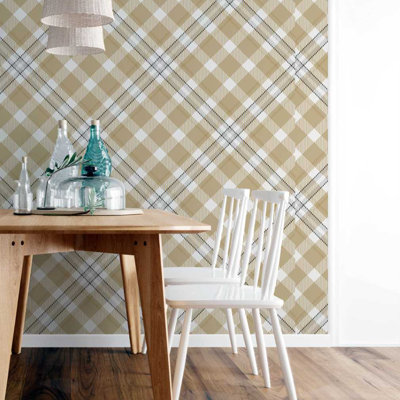 Malayeka Peel & Stick Plaid Roll