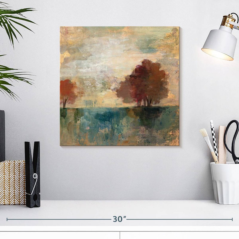 Paysage monogramme III, H 16 po x l 16 po