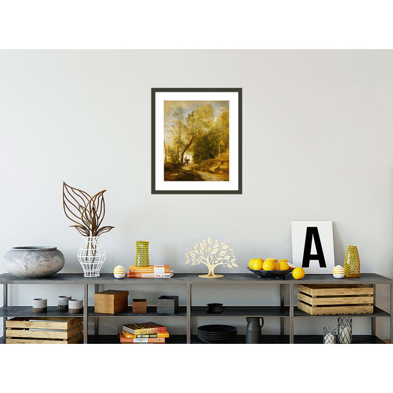 «The Forest of Coubron» par Jean-Baptiste-Camille Corot, impression giclée encadrée, H 27,55 po x l 23,5 po