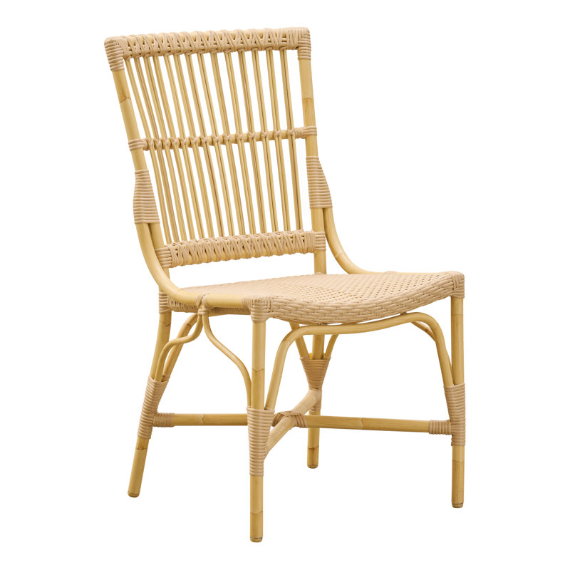Piano Outdoor Dining Side Chair, Natural